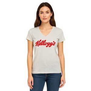 Kellogg's Red Sparkle Logo Grey T-Shirt